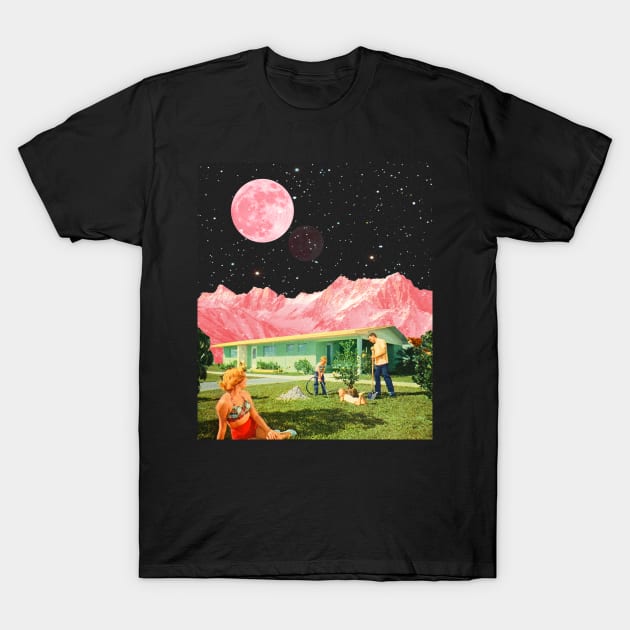 Vintage Pink day Collage T-Shirt by CollageSoul